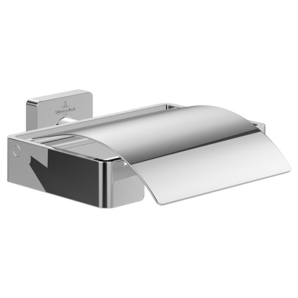 Cutout image of Villeroy & Boch Elements Striking Covered Toilet Roll Holder